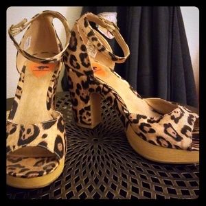 Cheetah print heels